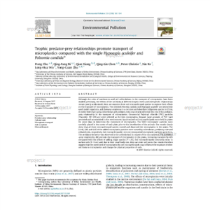 Trophic predator prey relationships promote transport of microplastics compared with the single Hypoaspis aculeifer and Folsomia candida 