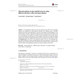 Thermal analysis of solar updraft tower by using different absorbers with convergent chimney