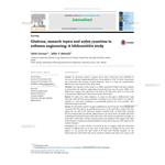 Citations, research topics and active countries in software engineering: A bibliometrics study