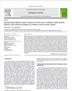 Synergizing biological control: Scope for sterile insect technique, induced plant defences and cultural techniques to enhance natural enemy impact 