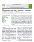 Predicting the effects of climate change on natural enemies of agricultural pests