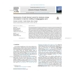 Optimization of mold thermal control for minimum energy consumption in injection molding of polypropylene parts