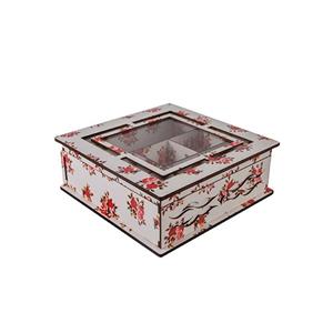 جعبه چای کیسه ای طرح گل رز کد 146068