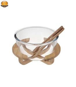 ظرف سالاد ال وی کد 6353461460536 به همراه قاشق و چنگال LV 6353461460536 Salad Serve Set With fork and knife