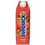 نوشیدنی هلو سان کوئیک حجم 1 لیتر  Sunquick Peach Drink 1 Lit