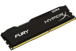 رم کامپیوتر کینگستون مدل HyperX Fury DDR4 2400MHz CL15 ظرفیت 4 گیگابایت Kingston HyperX Fury 4GB DDR4 2400MHz CL15 Single Channel RAM HX424C15FB4