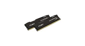 رم کامپیوتر کینگستون مدلHyperX Fury DDR4 2400MHz CL15 ظرفیت 32 گیگابایت Kingston HyperX Fury 32GB DDR4 2400MHz CL15 Dual Channel RAM HX424C15FBK232