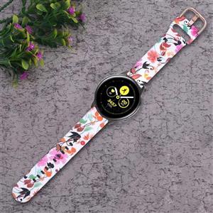 بند ساعت سامسونگ Galaxy Watch Active سیلیکونی طرح‌دار