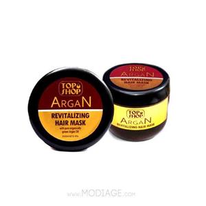 ماسک مو با آبکشی حاوی روغن آرگان تاپ شاپ حجم 500 میلی لیتر Top Shop Argan Oil Revitalizing Hair Mask 500ml