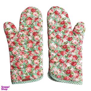 دستکش فر سی کارچی مدل Flower-2 بسته 2 عددی