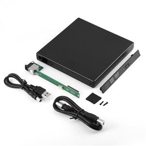 باکس DVD رایتر لپ تاپ USB 3.0 – سایز 9.5mm Sata internal 9.5mm to external DVD converter box