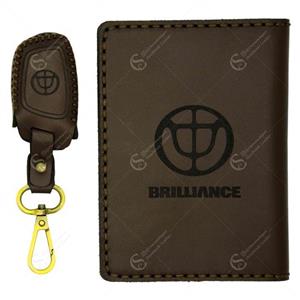 ست هدیه چرمینه اسپرت طرح برلیانس کد 44027-BM