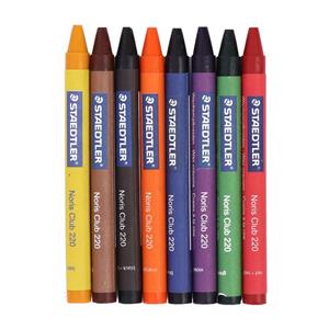 مداد شمعی 8 رنگ استدلر مدل Noris Club Staedtler Noris Club 8 Color Crayon