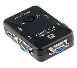 KVM USB دو پورت – دستی KVM SWITCH 2 PORT USB