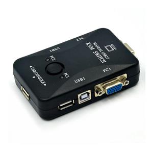 KVM USB دو پورت – دستی KVM SWITCH 2 PORT USB