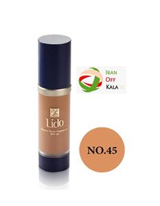 کرم پودر آبرسان لیدو spf 25 شماره 45