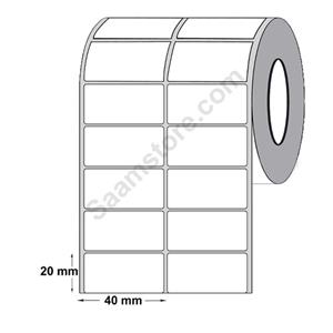 لیبل برچسب کاغذی 40×20 دو ردیف