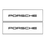 برچسب پا رکابی خودرو طرح PORSCHE مدل TIG062 بسته 2 عددی