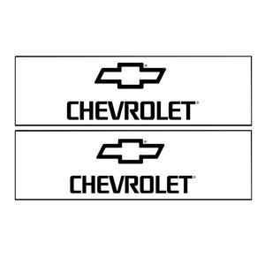 برچسب پا رکابی خودرو طرح CHEVROLET مدل TIG052 بسته 2 عددی 