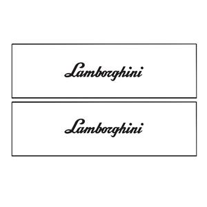 برچسب پا رکابی خودرو طرح LAMBORGHINI مدل TIG028 بسته 2 عددی 