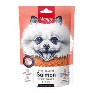 تشویقی نرم سگ با طعم سالمون -100گرم -wanpy 