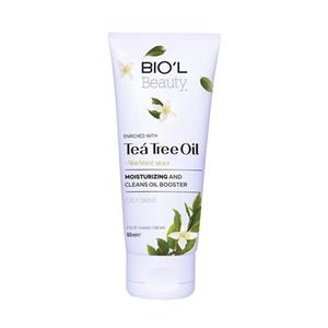 کرم مرطوب کننده دست و صورت بیول حاوی روغن تی تری الوئه ورا حجم 60 میل Biol Tee Tree Oil and Aloevera Extract Hand And Face Cream 