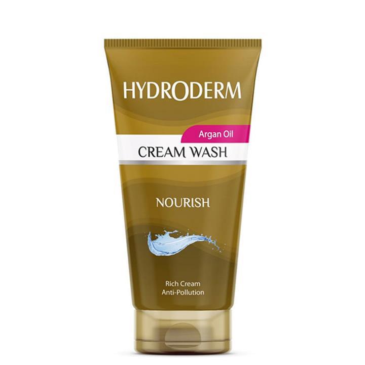 کرم شستشو صورت هیدرودرم حاوی روغن آرگان حجم 150 میل