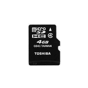 کارت حافظه‌ microSDHC توشیبا مدل C04G کلاس 4 استاندارد UHS-I سرعت 15MBps ظرفیت گیگابایت 