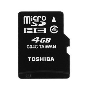 کارت حافظه‌ microSDHC توشیبا مدل C04G کلاس 4 استاندارد UHS-I سرعت 15MBps ظرفیت گیگابایت 