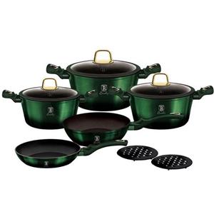 سرویس پخت و پز 10 پارچه برلینگر هاوس مدل BH-100 Berlinger Haus BH-100 Cookware Set 10 Pieces