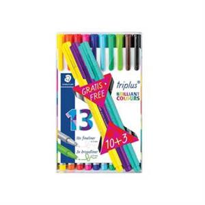 روان نویس 13 رنگ استدلر مدل Triplus Brilliant Colours Staedtler Triplus Brilliant Colours 13 Color Rollerball Pen