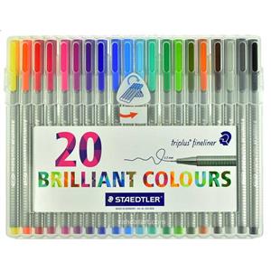 روان نویس 20 رنگ استدلر مدل Triplus Brilliant Ciolours