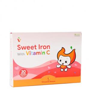 سوییت ایرون با ویتامین سی هوس SWEET IRON with vit. C vitamin house 30 sticks 