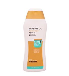 شامپو تقویت کننده روغن آرگان نوتریسل نئودرم حجم 300 میل Neuderm Nutrisol Argan Oil Shampoo