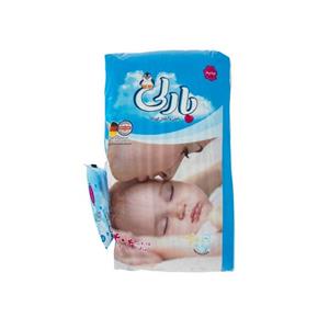 پوشک بارلی سایز 4 بسته 40 عددی به همراه دستمال مرطوب Barlie Baby Diaper Size 4 Pack Of 40 With Wipes