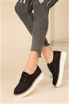 کفش اسپرت راحتی مشکی جیر زنانه برند Soho Exclusive کد 158634278