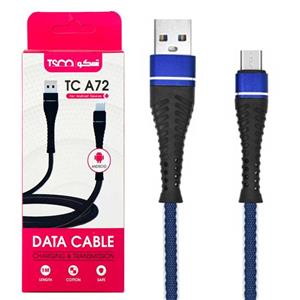 کابل شارژر USB به MicroUSB تسکو مدل TC A72 طول 1 متر Tsco TC A72 1m MicroUSB Cable