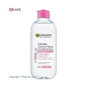 محلول پاک کننده آرایش  گارنیه مدل Micellar حجم 400 میلی لیتر Garnier Micellar Water Facial Cleanser Delicate Skin and Eyes 400ml