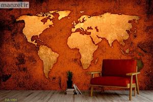 پوستر دیواری نقشه جهان DA 1991 