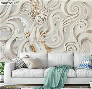 پوستر دیواری مجسمه گچبری لاکچری DA-1680