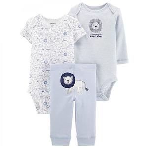 سه تکه بادی و شلوار پسرانه کارترز Carter's طرح شیر آبی