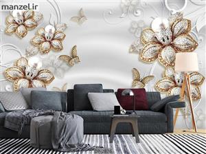 پوستر دیواری طرح گل فانتزی DP-2876
