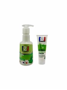 کرم مرطوب کننده 121 مدل ALOEVERA حجم 330 ml به همراه کرم مرطوب کننده حجم 75 ml 