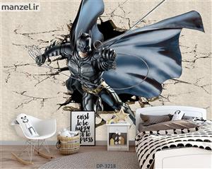 پوستر دیواری کارتونی طرح بتمن DP-3218