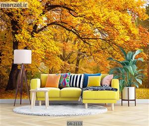 پوستر دیواری طرح جنگل پاییزی DA-2113