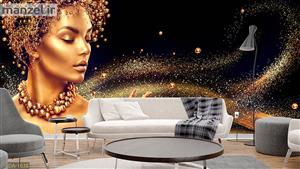 پوستر دیواری چهره زن زیبا DA-1638