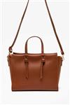 کیف دوشی قهوه ای چرم زنانه برند Koton کد 158895436
