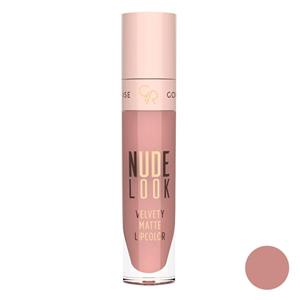 رژلب مایع مات نود لوک گلدن رز شماره 03   Nude Look Velvety Matte Lipcolor Golden Rose