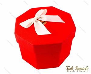 جعبه هدیه مقوایی هشت ضلعی سایز کوچک مدل Box-2886-S