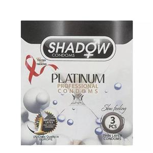 کاندوم شادو مدل platinum بسته 3 عددی